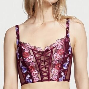 XL Victoria's Secret dream angels unlined embroidered corset bra